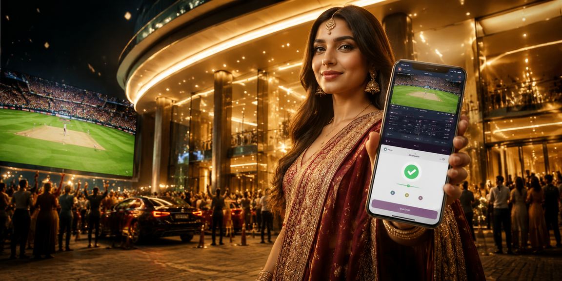 User making secure mobile payment in India